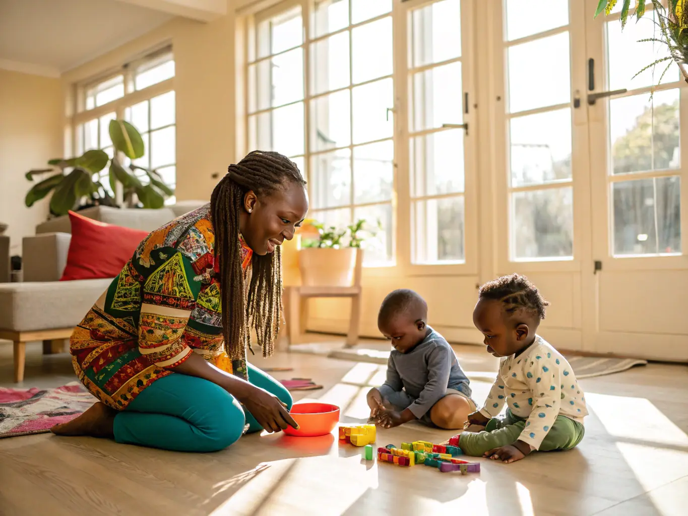 A woman demonstrating a craft she learned through Samata Care’s vocational training program, representing the economic empowerment projects.